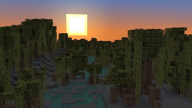 Giao diện Minecraft PE trên iOS: Thanh kinh nghiệm được đặt ở giữa, trải dài trên toàn bộ hotbar, mang đến trải nghiệm chơi game liền mạch và trực quan hơn