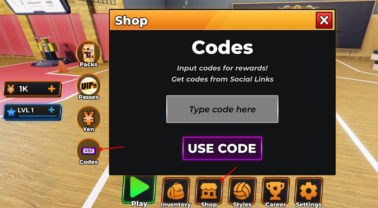 Hướng Dẫn Nhập Code Volleyball Legends Mới Nhất 2025