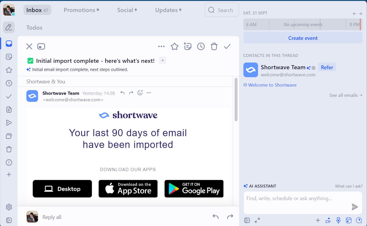 Giao diện Shortwave