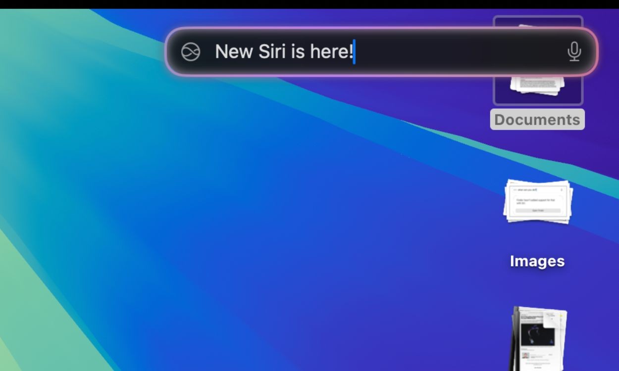 Giao diện Siri mới trên Mac