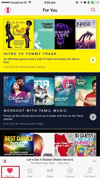 Giao diện tab &quot;Cho Bạn&quot; trên Apple Music - chi tiết