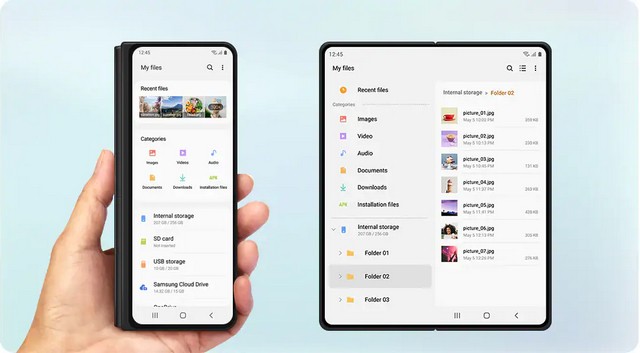 Giao Diện Tối Ưu Hóa Cho Galaxy Z Fold 2 Trong One UI 3.0