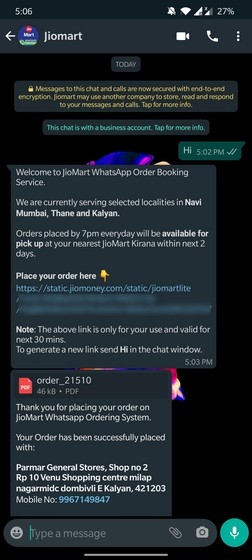 Hướng Dẫn Đặt Hàng JioMart Qua WhatsApp: Nhanh Chóng và Tiện Lợi