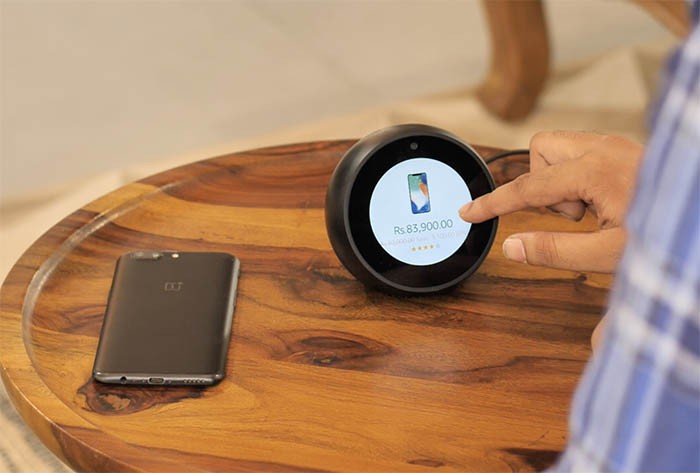 Giỏ hàng trên Amazon Echo Spot
