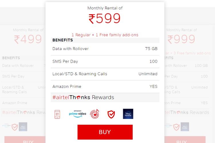 Airtel Ra Mắt Gói Cước Trả Sau Mới Giá 599 Rupee Tại Ấn Độ