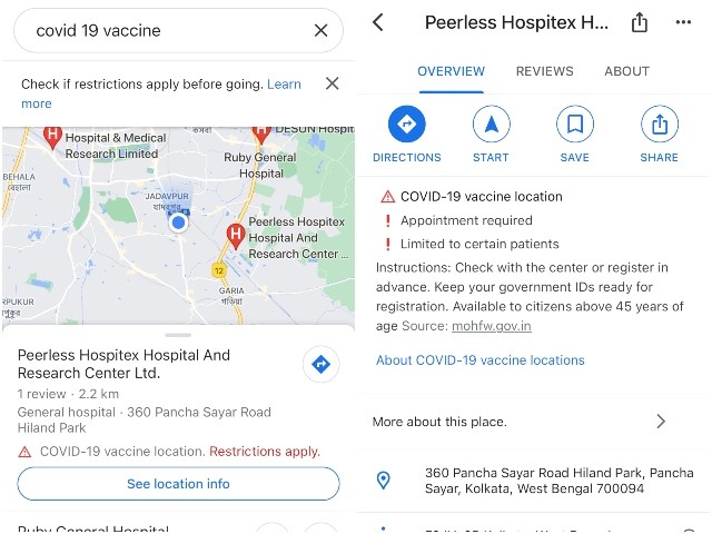 Google Hỗ Trợ Tìm Điểm Tiêm Vaccine COVID-19 Trên Tìm Kiếm và Bản Đồ