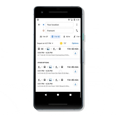 Google Maps Ra Mắt Tính Năng Mới: Kết Hợp Hướng Dẫn Di Chuyển Công Cộng Với Đạp Xe và Đi Chung Xe
