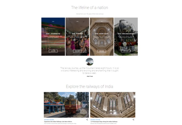 Google Tôn Vinh Di Sản Đường Sắt Ấn Độ Trên Nền Tảng Arts and Culture