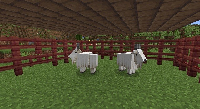 Hai con dê trong Minecraft
