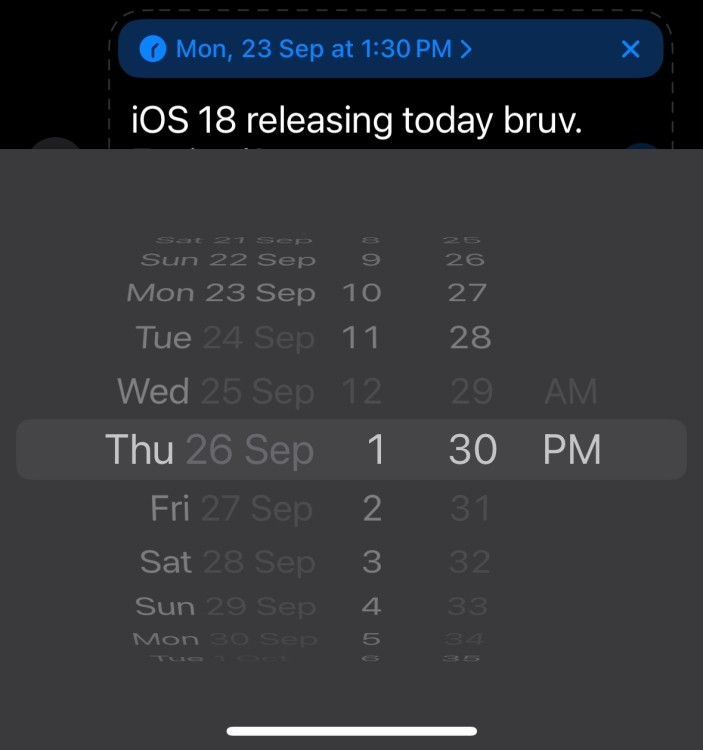 Hạn chế lên lịch tin nhắn trên iOS 18