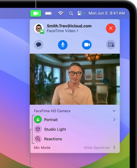 Hiệu ứng FaceTime