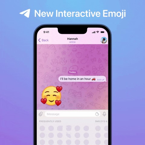 Hiệu ứng hoạt hình toàn màn hình trên Telegram