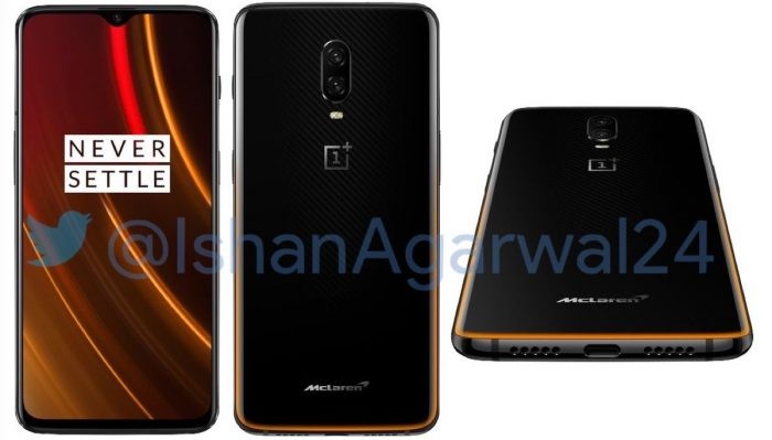 Hình ảnh chi tiết mặt sau của OnePlus 6T McLaren Edition