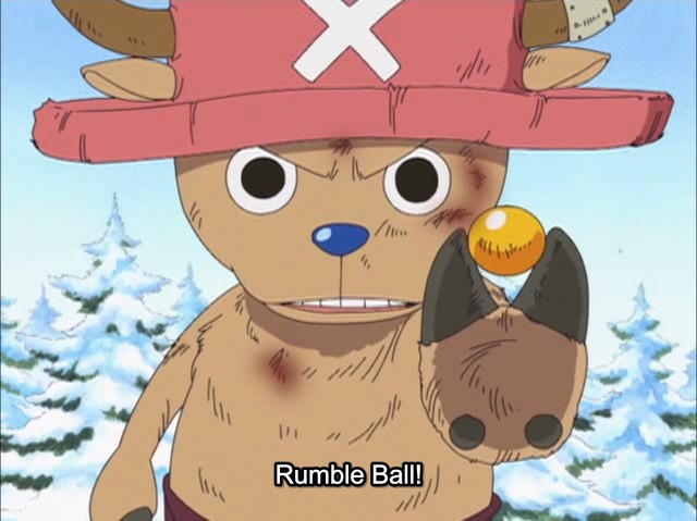 Hình ảnh Chopper với quả bóng Rumble