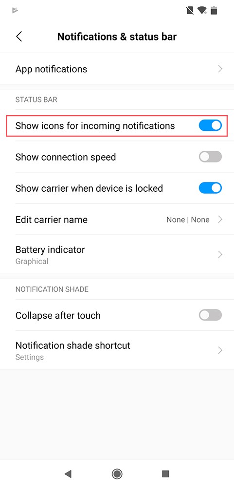 Hình ảnh giao diện MIUI sau khi cập nhật Android Pie