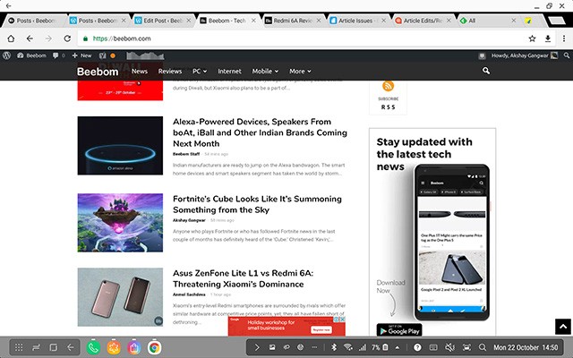 Hình ảnh Google Chrome trong Chế Độ DeX