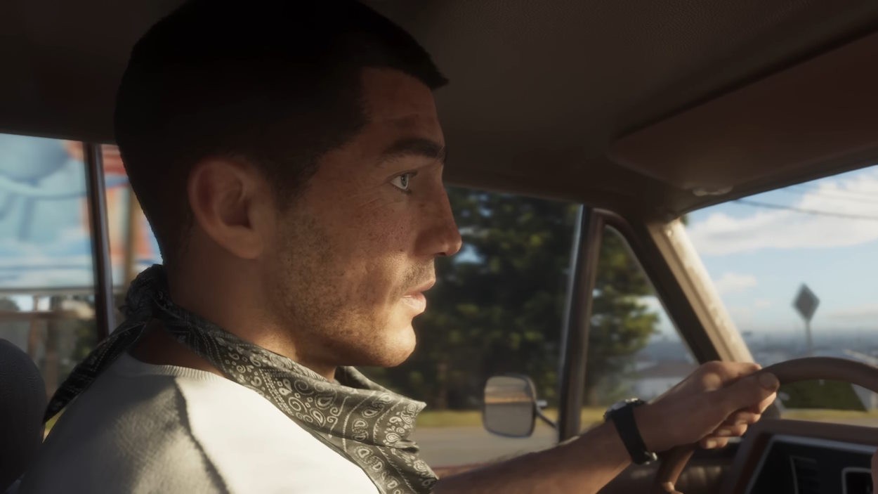 Hình ảnh GTA 6 về Jason lái xe