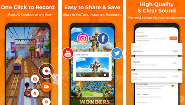 Hình ảnh minh họa ứng dụng InShot Screen Recorder