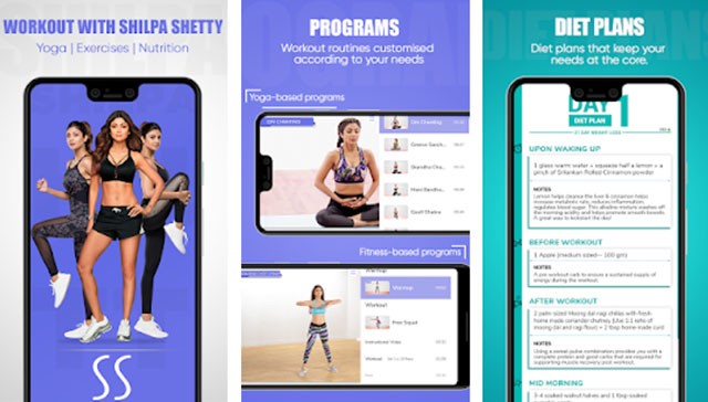Hình ảnh minh họa ứng dụng Shilpa Shetty – Fitness