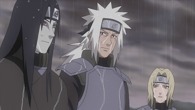 Hình ảnh Sannin huyền thoại trong Naruto.