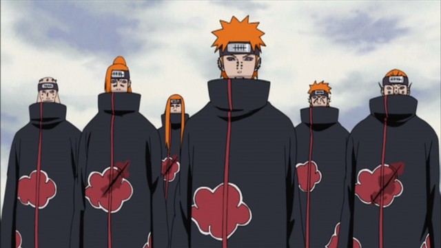 Hình ảnh Sáu con đường của Pain trong Naruto.