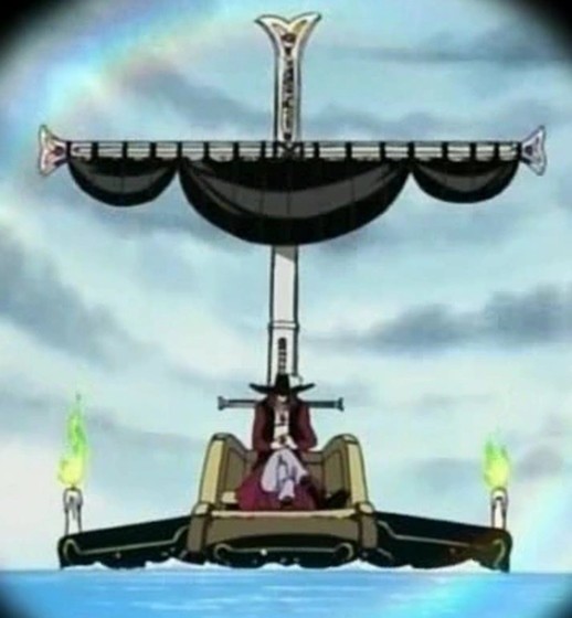 Hình ảnh tàu hải tặc Hitsugibune trong One Piece, chiếc thuyền quan tài của kiếm sĩ mạnh nhất thế giới, Mihawk.