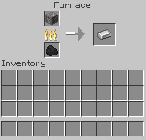 Hình ảnh thỏi sắt trong Minecraft