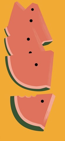 Hình nền rò rỉ của Google Pixel 6 - Watermelon Falls