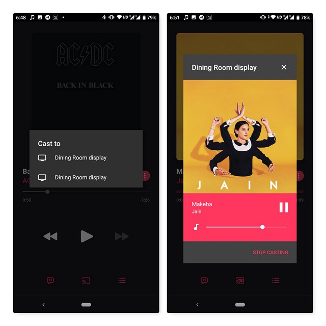 Hỗ trợ Chromecast trên Apple Music