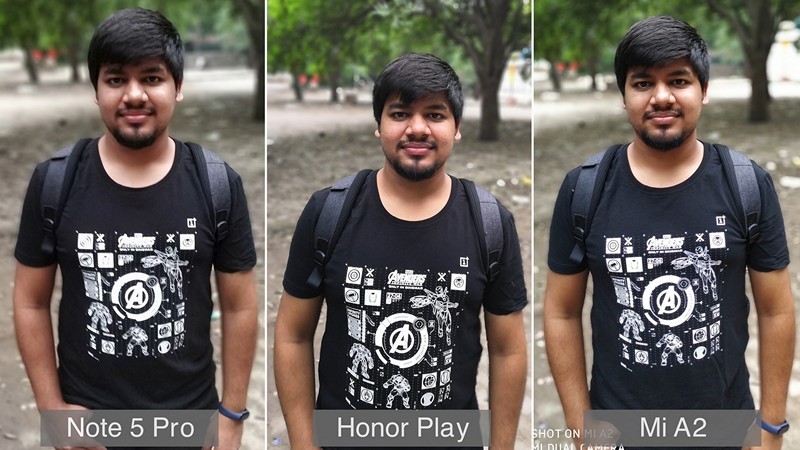 Honor Play vs Redmi Note 5 Pro vs Mi A2 Camera 2
