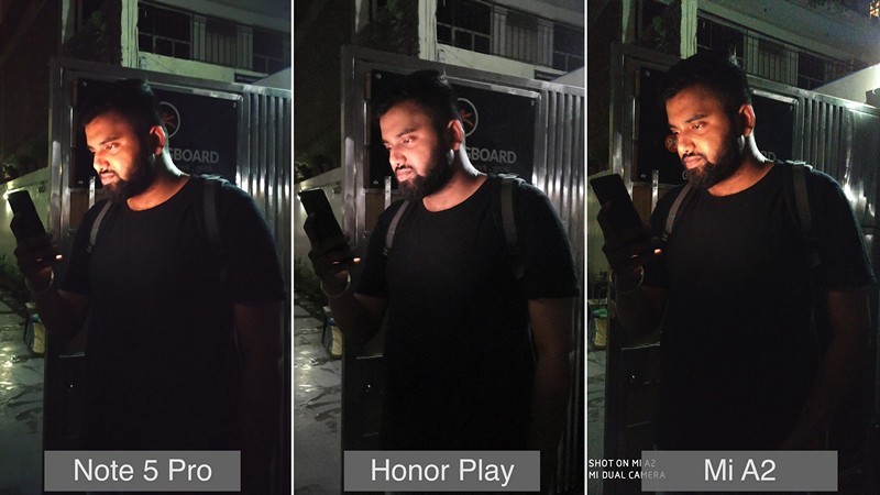 Honor Play vs Redmi Note 5 Pro vs Mi A2 Camera 4