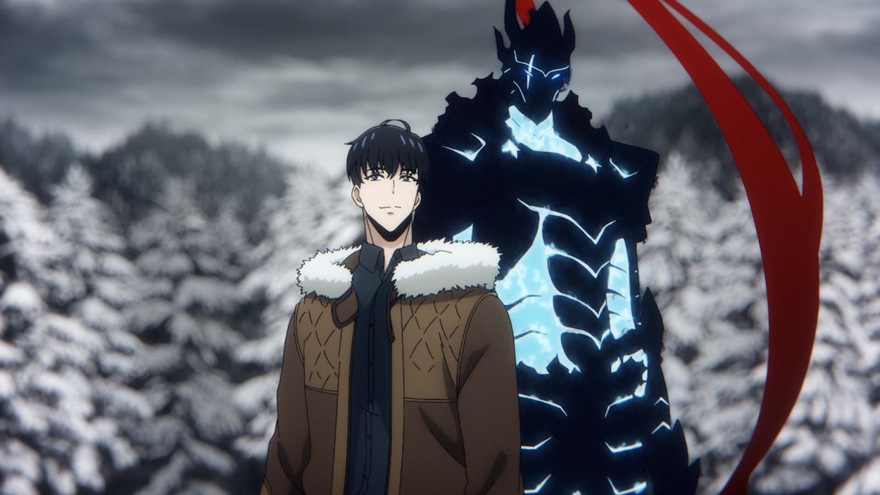 Igris cùng Jinwoo trong anime Solo Leveling