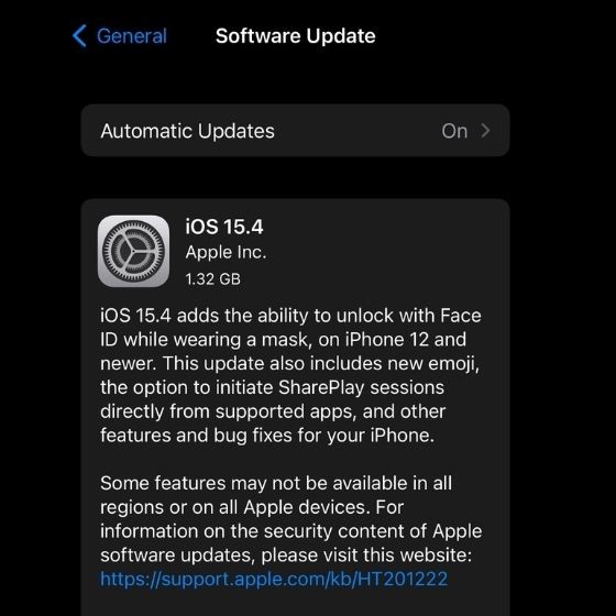 iOS 15.4 và iPadOS 15.4: Những Tính Năng Mới và Cách Cập Nhật