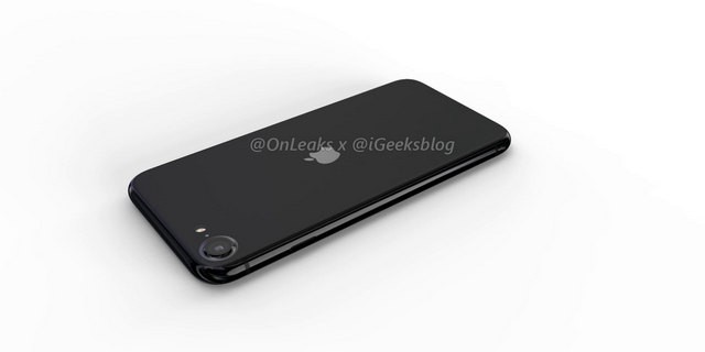 iPhone SE2 iPhone 9 render cạnh dưới với cổng lightning và loa