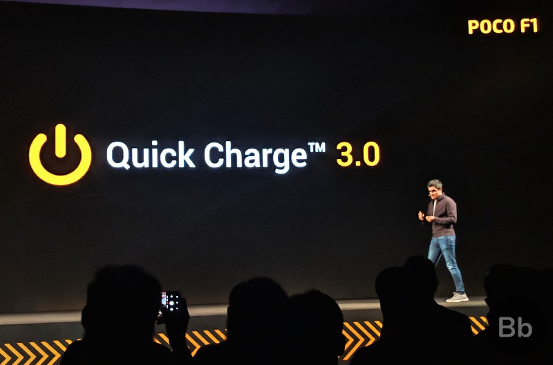 Jai Mani, Giám đốc Sản phẩm Toàn cầu của Pocophone, tại sự kiện ra mắt Poco F1 ở Ấn Độ