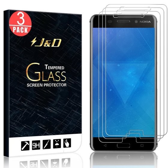 J&amp;D Glass Screen Protector for Nokia 6