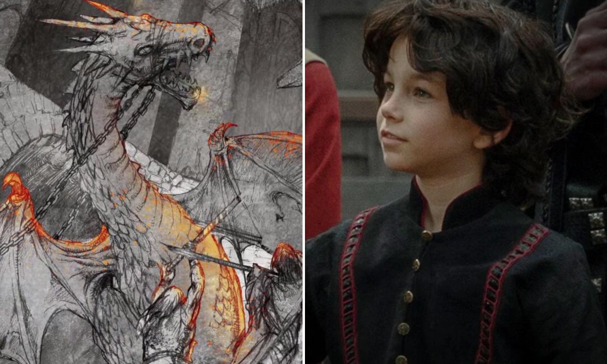 Joffrey Velaryon và rồng Tyraxes