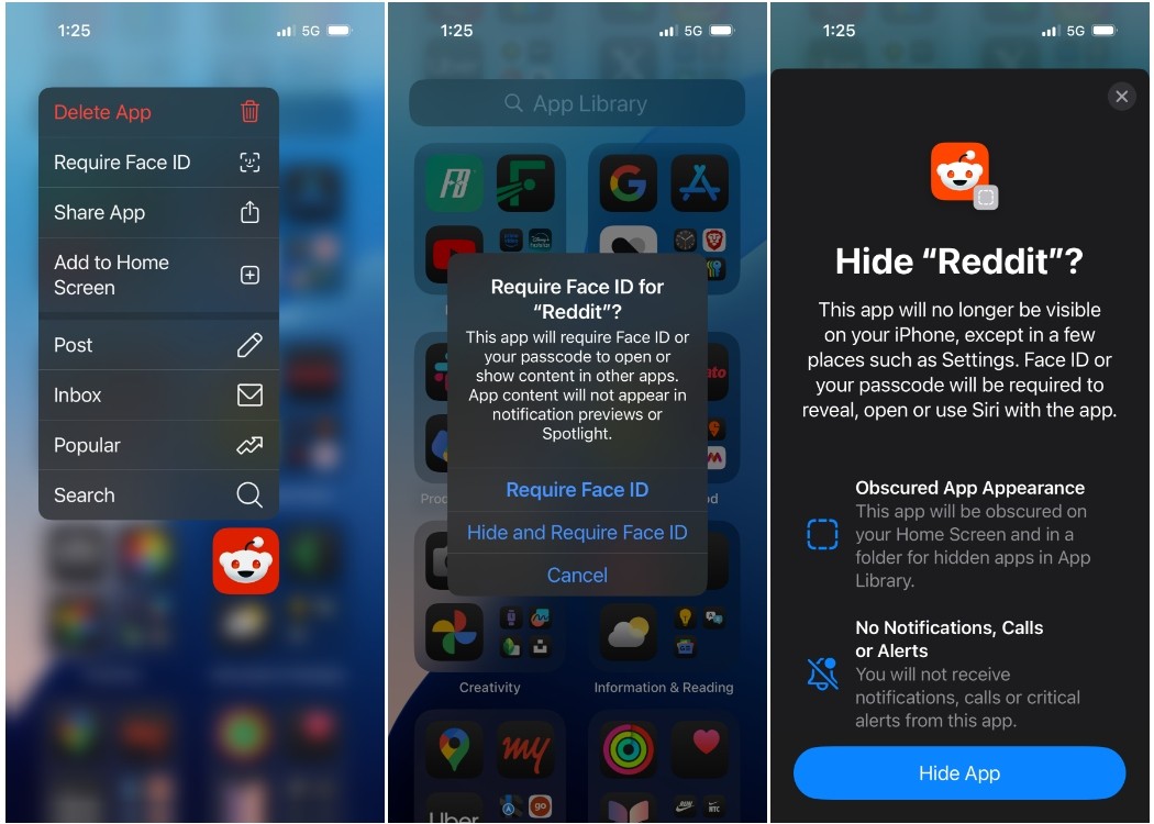 Khóa hoặc ẩn ứng dụng trên iOS 18