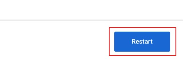 Khởi động lại ChromeOS