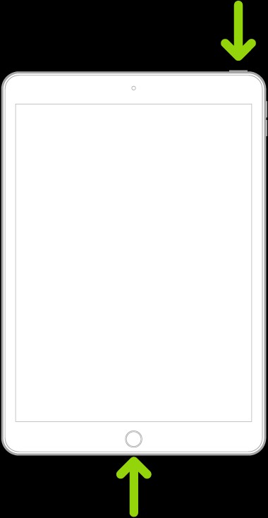 Khởi động lại iPad có nút Home