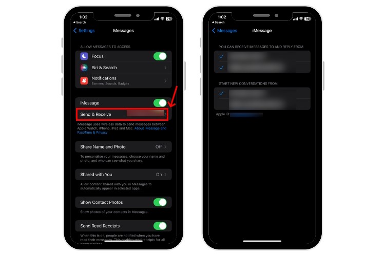 Kiểm tra Số điện thoại và Địa chỉ Email được liên kết với iMessage