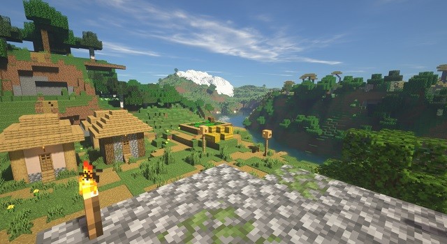 Làng Minecraft 1.18 có Shaders