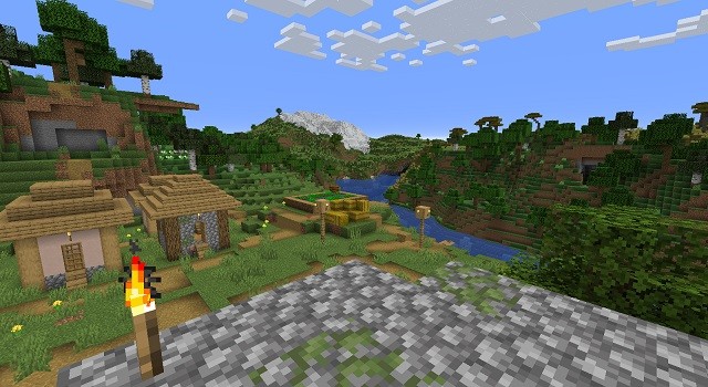 Làng Minecraft 1.18 không có Shaders