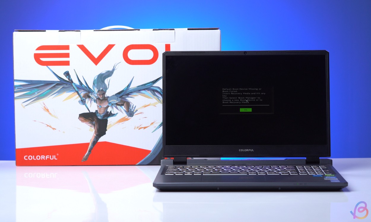 Laptop Colorful biến thành cơn ác mộng: Thông báo lỗi khởi động