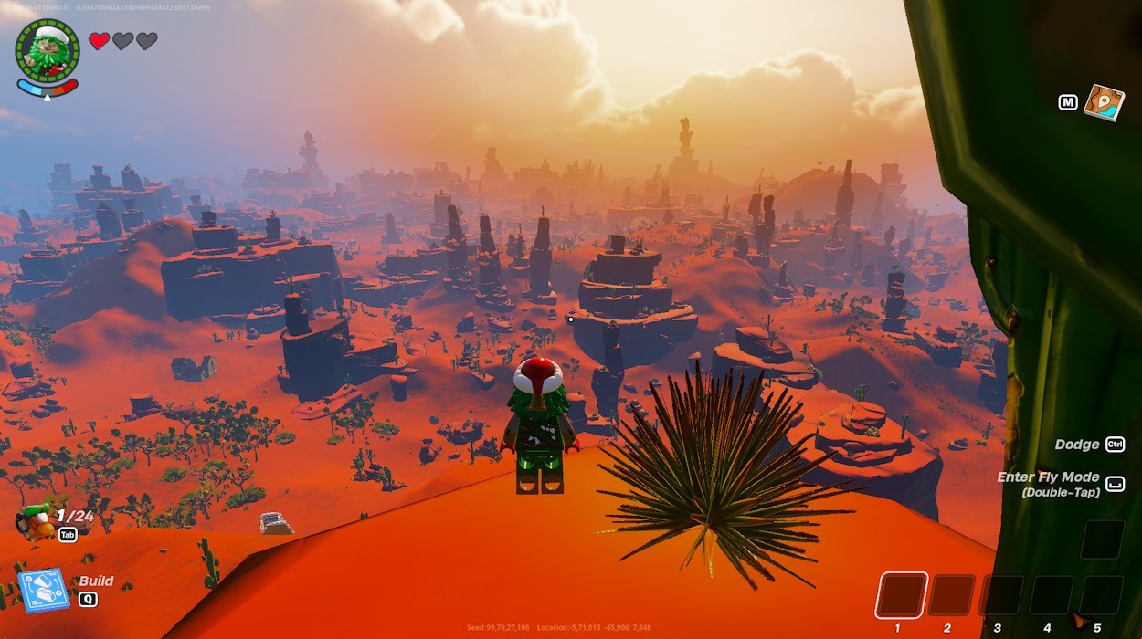 LEGO Fortnite Eleven dry valley cave seed