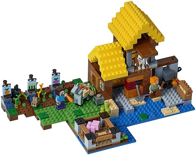 LEGO Ngôi Nhà Trang Trại Minecraft: Xây dựng một trang trại Minecraft hoàn chỉnh với các nhân vật, động vật và cây trồng.