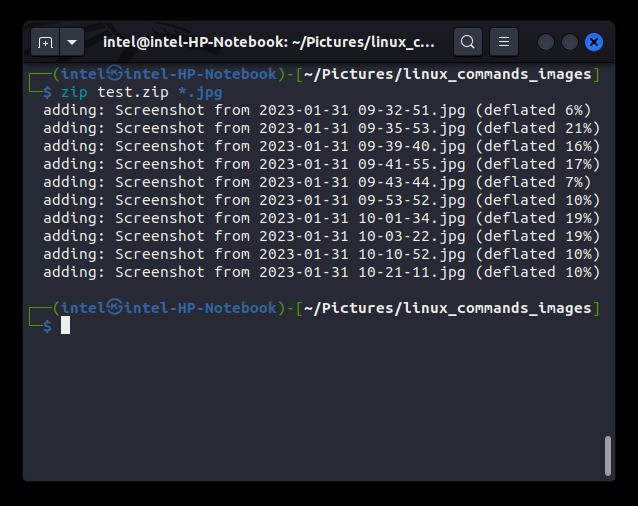 Lệnh để nén tệp trong Linux