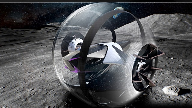 Lexus Moon Roller: Bong bóng nano graphene di chuyển linh hoạt trên bề mặt Mặt Trăng