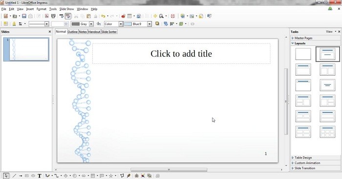 LibreOffice Impress cung cấp nhiều công cụ và hiệu ứng