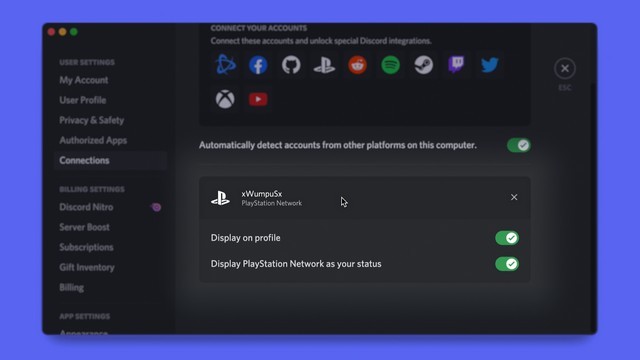 Liên Kết Tài Khoản PlayStation Với Hồ Sơ Discord